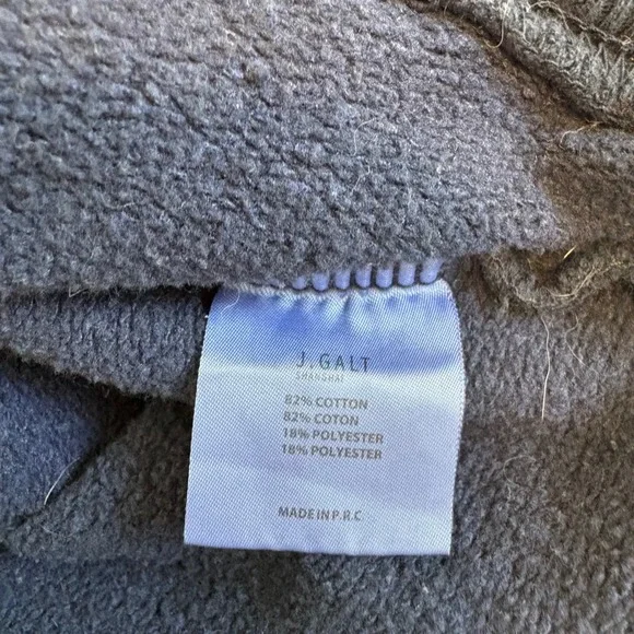 John Galt Brandy Melville Los Angeles 1984 Quarter Zip Sweatshirt Black OS - Picture 4 of 5